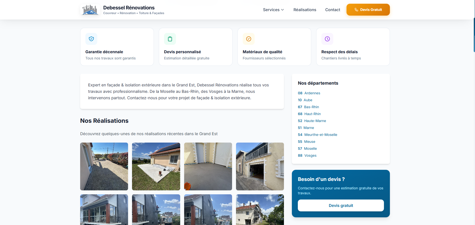 Debessel Renovations - Mobile
