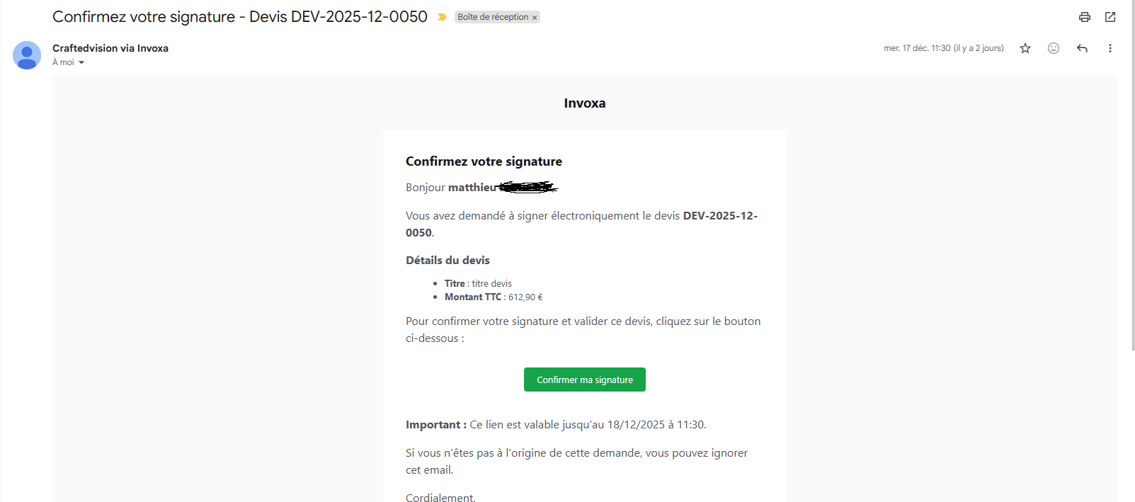 Invoxa - Facturation